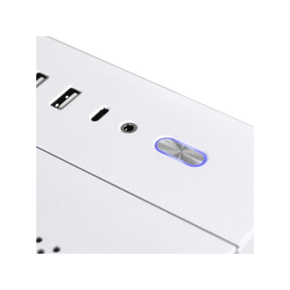 Számítógépház Lian Li O11 Dynamic Mini-S Snow Edition ATX Fehér Edzett üveg