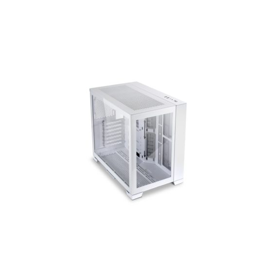 Számítógépház Lian Li O11 Dynamic Mini-S Snow Edition ATX Fehér Edzett üveg