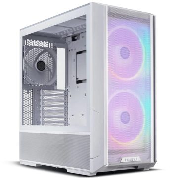   Lian Li LANCOOL 216 ARGB E-ATX miditorony számítógépház, kiváló légáramlás, 3 beépített ventilátor, fehér