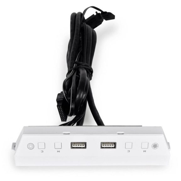Lian Li LAN216-1W LANCOOL 216 ARGB vezérlő és USB modul, 2x USB 3.0, fehér