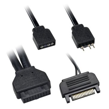   Lian Li LAN216-1W LANCOOL 216 ARGB vezérlő és USB modul, 2x USB 3.0, fehér