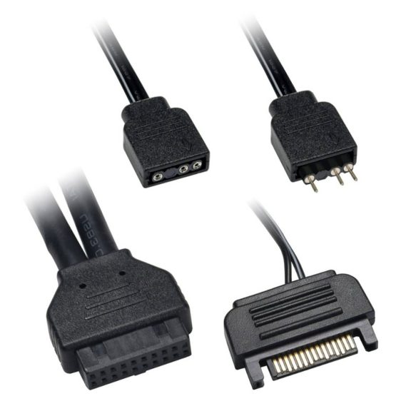 Lian Li LAN216-1W LANCOOL 216 ARGB vezérlő és USB modul, 2x USB 3.0, fehér