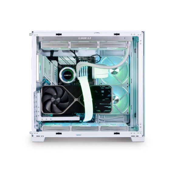 Számítógépház kiegészítő Lian Li VG4-4-V2X függőleges GPU-készlet – Fehér