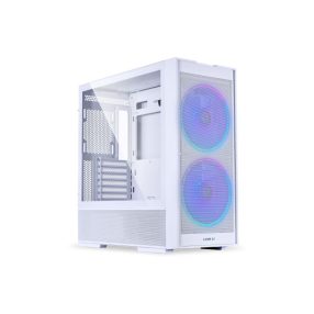   Számítógépház Lian Li LANCOOL 206 ATX, Edzett üveg, Fehér