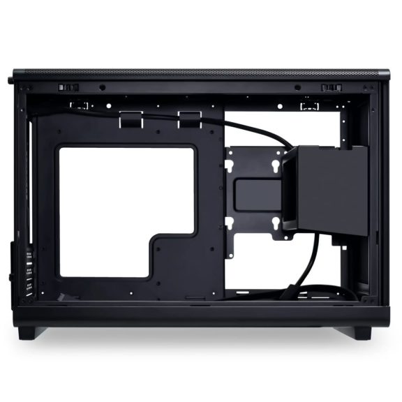 Lian Li DAN Cases A3-mATX Wood Edition microATX MFF számítógépház, fa előlap, fekete