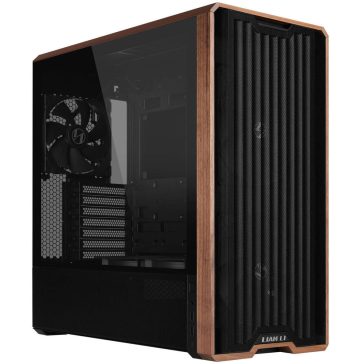 Lian Li Lancool 217X prémium mid torony számítógépház fa előlapos fekete kivitelben