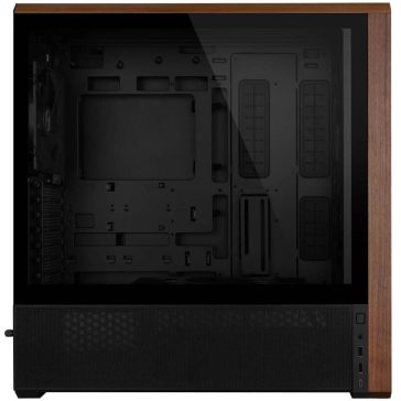 Lian Li Lancool 217X prémium mid torony számítógépház fa előlapos fekete kivitelben
