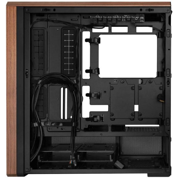 Lian Li Lancool 217X prémium mid torony számítógépház fa előlapos fekete kivitelben