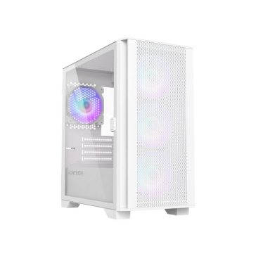   Számítógépház Montech AIR 100 ARGB mATX Fehér Edzett üveg