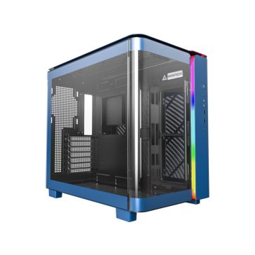   Számítógépház Montech KING 95 Midi torony, ARGB, edzett üveg, "Berliner Blau"