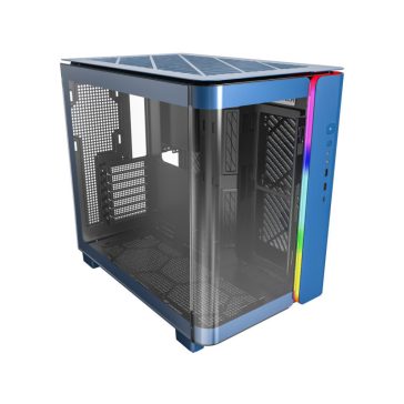   Számítógépház Montech KING 95 Midi torony, ARGB, edzett üveg, "Berliner Blau"