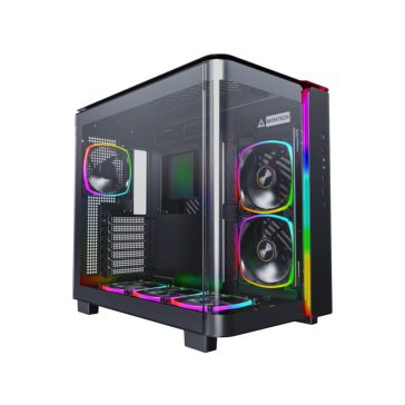   Számítógépház Montech KING 95 PRO Midi torony, ARGB, edzett üveg, fekete