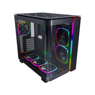   Számítógépház Montech KING 95 PRO Midi torony, ARGB, edzett üveg, fekete