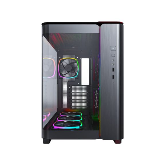 Számítógépház Montech KING 95 PRO Midi torony, ARGB, edzett üveg, fekete