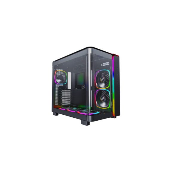 Számítógépház Montech KING 95 PRO Midi torony, ARGB, edzett üveg, fekete