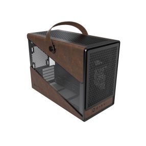   Számítógépház Montech Heritage mATX Midi-Tower, edzett üveg, fekete