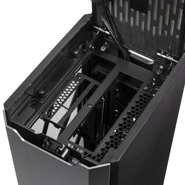   Phanteks EVOLV SHIFT 2 AIR Mini-ITX számítógépház, Mesh oldallap, PCIe 3.0 x16 riser, antracitszürke - PH-ES217A_AG02