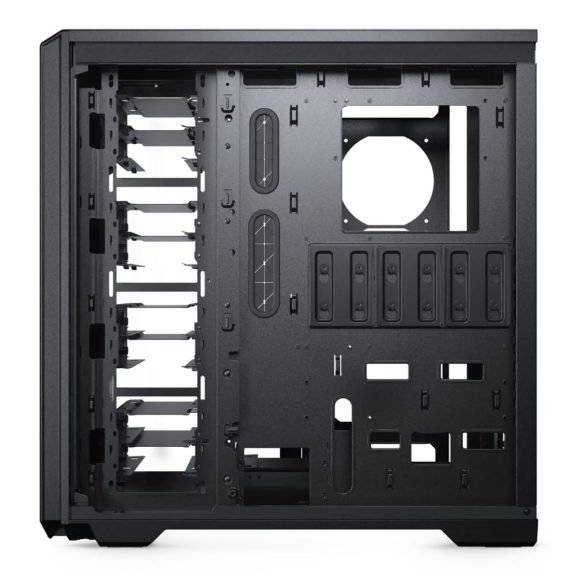 Phanteks Enthoo Pro II satin black full tower ház edzett üveg oldallappal és szerver-szintű bővíthetőséggel.
