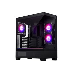   Számítógépház Phanteks XT View edzett üveg, D-RGB, Fekete