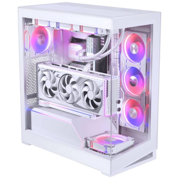 Phanteks NV5 MKII EATX miditorony számítógépház, D-RGB világítás, matt fehér