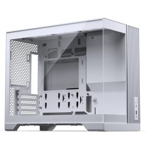   Phanteks XT V3 microATX minitorony számítógépház, edzett üveg, kompakt gamer, fehér