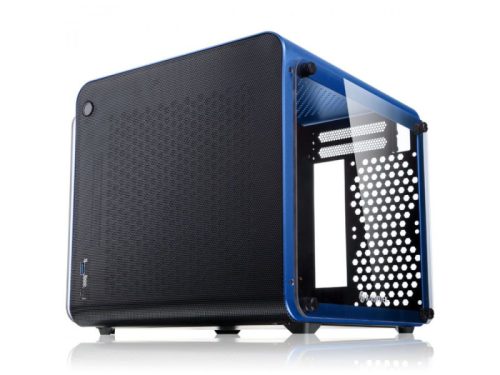 Számítógépház RAIJINTEK Metis EVO TG ITX Kék Edzett üveg