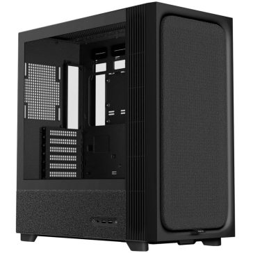   Tryx FLOVA F50 számítógépház, ATX, Cross-Flow ventilátor, 360 mm radiátor támogatás, edzett üveg,fekete