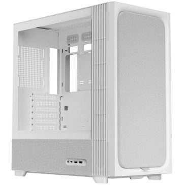   Tryx FLOVA F50 számítógépház, ATX, Cross-Flow ventilátor, 360 mm radiátor támogatás, edzett üveg, fehér