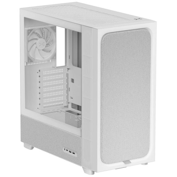 Tryx FLOVA F50 számítógépház, ATX, Cross-Flow ventilátor, 360 mm radiátor támogatás, edzett üveg, fehér