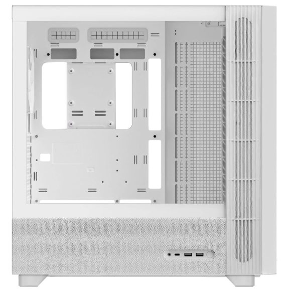 Tryx FLOVA F50 számítógépház, ATX, Cross-Flow ventilátor, 360 mm radiátor támogatás, edzett üveg, fehér