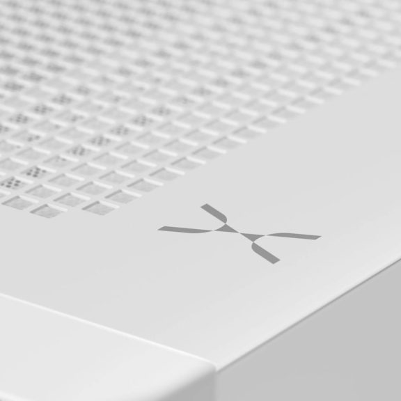 Tryx FLOVA F50 számítógépház, ATX, Cross-Flow ventilátor, 360 mm radiátor támogatás, edzett üveg, fehér