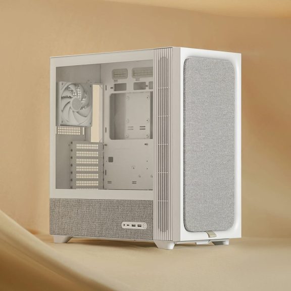 Tryx FLOVA F50 számítógépház, ATX, Cross-Flow ventilátor, 360 mm radiátor támogatás, edzett üveg, fehér
