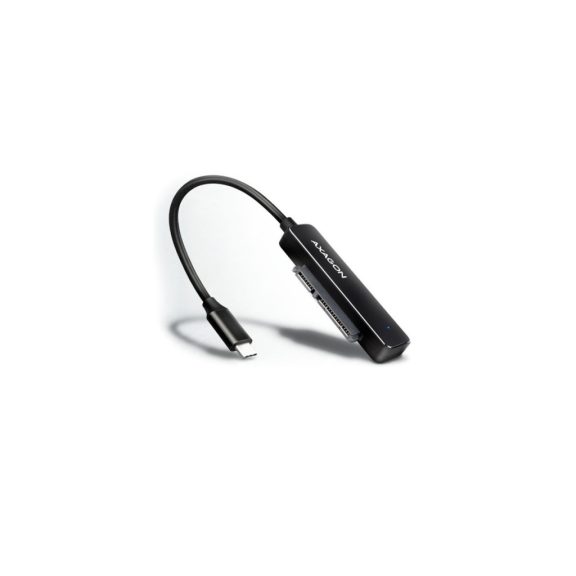 Átalakító Axagon USB3.2 Type-c to 2.5" Sata+táp Fekete