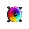 Aerocool Spectro 12 FRGB házhűtő ventilátor, FRGB, Molex, áttetsző lapátok, fekete
