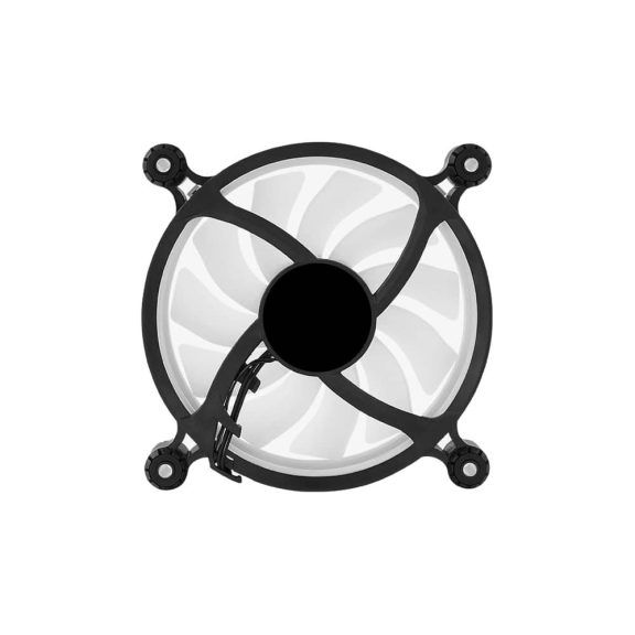 Aerocool Spectro 12 FRGB házhűtő ventilátor, FRGB, Molex, áttetsző lapátok, fekete