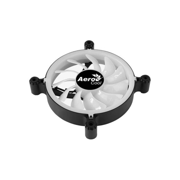 Aerocool Spectro 12 FRGB házhűtő ventilátor, FRGB, Molex, áttetsző lapátok, fekete