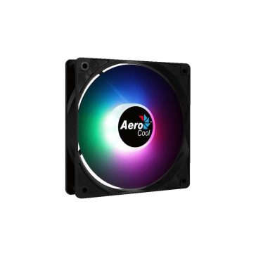   Aerocool Frost 12 PWM házhűtő ventilátor, FRGB, 120 mm, fekete