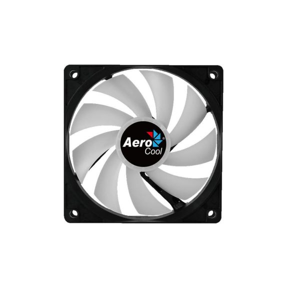 Aerocool Frost 12 PWM házhűtő ventilátor, FRGB, 120 mm, fekete