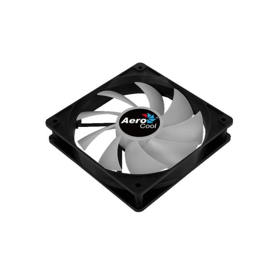 Aerocool Frost 12 PWM házhűtő ventilátor, FRGB, 120 mm, fekete