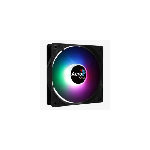 Aerocool Frost 12 PWM házhűtő ventilátor, FRGB, 120 mm, fekete