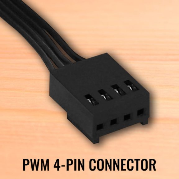 AeroCool Force 12 PWM 120mm ventilátor, PWM 4pin, 1500RPM, fekete
