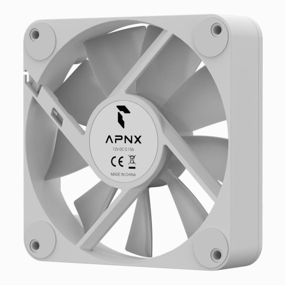 APNX FP1-120 ventilátor, PWM, ARGB, 120m, fehér