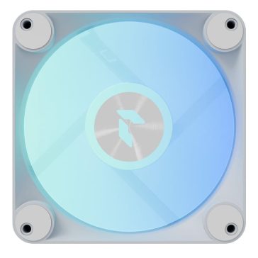   APNX FP1-R 120 ventilátor, PWM, ARGB, fordított légáramlás, fehér