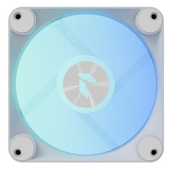 APNX FP1-R 120 ventilátor, PWM, ARGB, fordított légáramlás, fehér