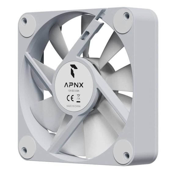 APNX FP1-R 120 ventilátor, PWM, ARGB, fordított légáramlás, fehér