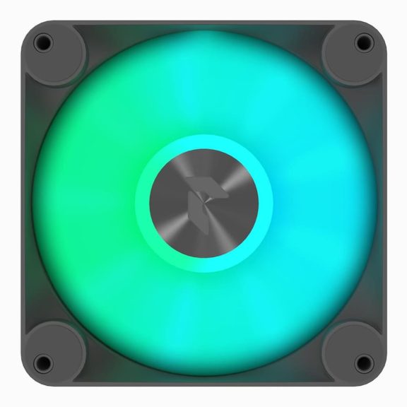APNX FP1-Q ventilátor, 120mm, PWM, ARGB, csendes működés, fekete