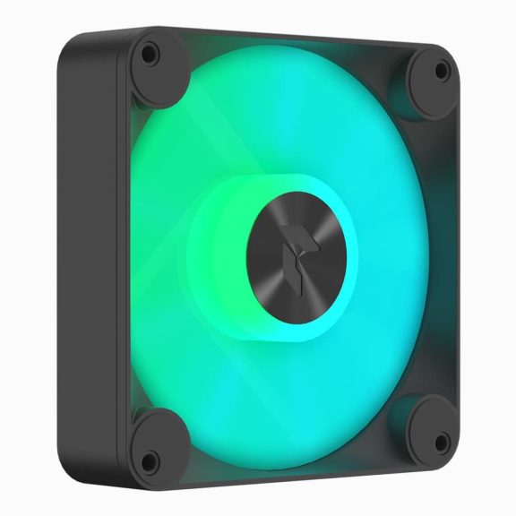 APNX FP1-Q ventilátor, 120mm, PWM, ARGB, csendes működés, fekete