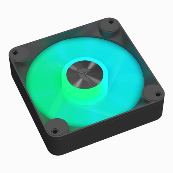APNX FP1-Q ventilátor, 120mm, PWM, ARGB, csendes működés, fekete