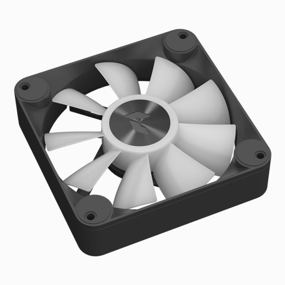 APNX FP1-Q ventilátor, 120mm, PWM, ARGB, csendes működés, fekete