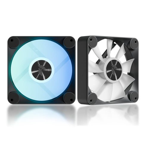 APNX FP1-RQ 120 ventilátor, PWM, ARGB, fordított légáramlás, fekete